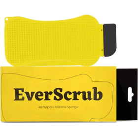 Everscrub 2 Pack All Purpose Silicone Scrubbers (Color: yellow)