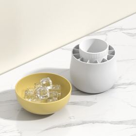 Ice Block Mold Silicone Mushroom Ice Cup Frozen Refrigerator Ice Grid Box Durable Easy Demould Bucket Homemade Crushed Ice Maker Ktichen Gadgets (Color: yellow)